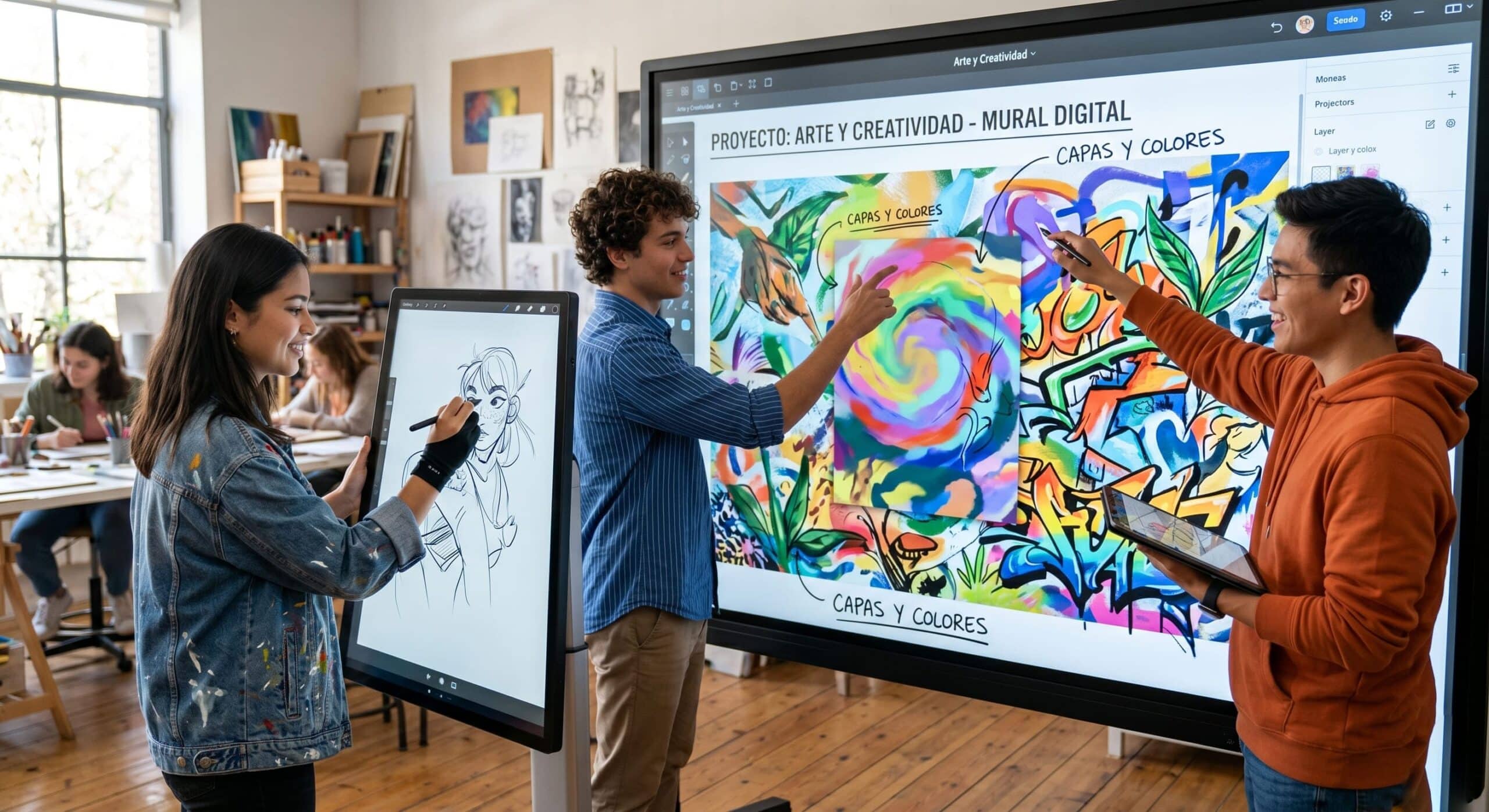 Arte y Creatividad con pizarra interactiva